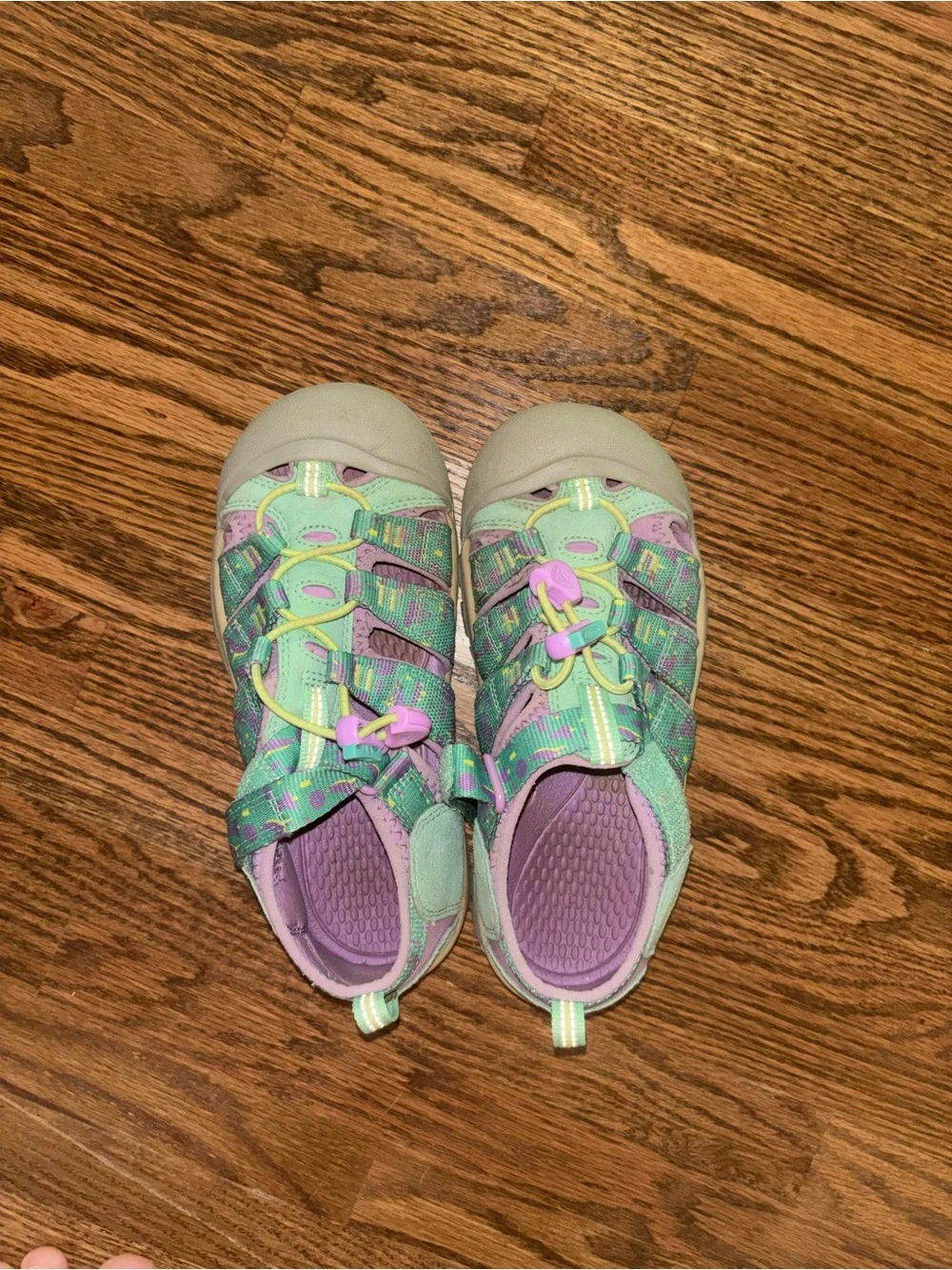 Kids Mint & Purple Outdoor Sandals
